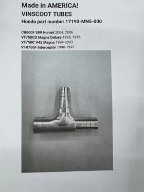 17193-mn5-000 Vinscoot Tubes Honda Joint Set