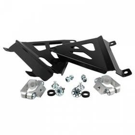 18-b300 Works Connection Factory Edition Aluminum Radiator Braces Black