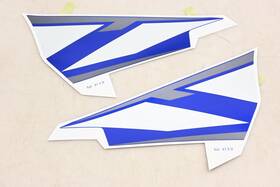 5jj-24240-21-00 Yamaha New Oem Yzfr1 White Blue Grey Fuel Tank Graphic Kit Nos