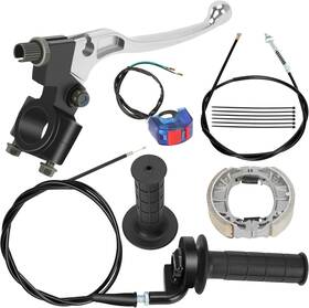 Yo-ym-bc-200 Yoxufa Mini Bike Throttle Assembly Drum Brake Lever Black