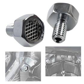 Yusen233 550735428629 Breather Bolts Aluminum Fit Harley Softail Touring Efi And Carb Twin Cam Cvo Dyna