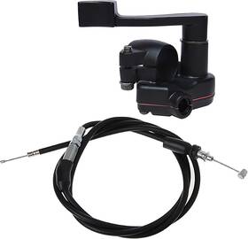 Zqwjpj 755526722621 7/8ftft 22mm Thumb Throttle Cable Accelerator Handle Assembly For Chinese Black