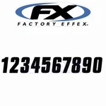 Factory Effex 08-90095 Number 7IN. For Graphics Plate Xi. Fixed Price $10.04.