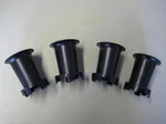 Set (4PCS), Keihin Intake Funnel, Black, 70MM Long, For CR26-CR33 Circular Slide. Fixed Price $204.35.
