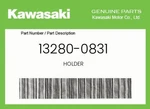 Kawasaki Genuine Holder 13280-0831. Fixed Price $29.15.