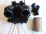 Triumph Scrambler Efi 2006-2017 Air Box Assembly T2209357 Filter T2201548. Fixed Price $35.00.