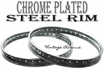 Honda CB350F CB400F Front + Rear Chrome Steel Wheel Rim 2PCS. Fixed Price $75.00.