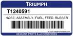 Triumph Speed Triple 1050 And Fuel Line T1240591 #0623. Fixed Price $135.00.