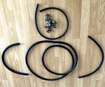 Gates Softail Fuel & Oil Line Kit Made Usa Stainless Steel Clamps Harley Evo. Fixed Price $99.75.