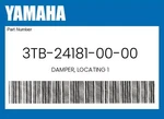 Yamaha Genuine Damper, Locating 3TB-24181-00-00. Fixed Price $13.72.