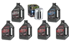 Harley Twin Cam 99-17 Maxima Sythetic 20W50 3 Hole Oil Change Kit Chrome Filter. Fixed Price $98.99.