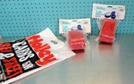 (2) Holley Flame Arrestor Wrap 3" 8" I/d Red Barbaron Marine Air Filter. Fixed Price $25.00.