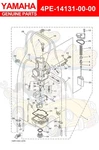 Yamaha Spring, Throttle Valve 4PE-14131-00-00 Oem New. Fixed Price $19.00.