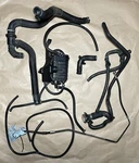 Ducati Diavel 1200 Cromo 2013 Genuine Oem Water Cooled Radiator Hoses + Canister. Fixed Price $115.00.