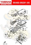Yamaha Clamp, HOSE(2GU) 90460-99291-00 Oem New. Fixed Price $19.00.