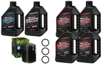 Maxima Synthetic 20W50 3 Hole Oil Change Kit Black Filter 99-17 Harley Twin Cam. Fixed Price $97.95.