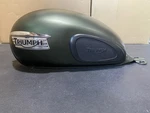 Triumph Thruxton 900 Gas Petrol Fuel Tank Reservoir Matte Green. Fixed Price $400.00.