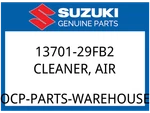 Suzuki Oem Part 13701-29FB2 Cleaner Air. Fixed Price $395.85.
