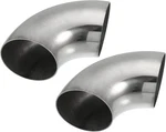 Autohaux 2PCS Od Inch 90 Degree 1.2MM Thickness 3", Silver Tone. Fixed Price $40.31.