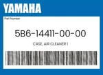 Yamaha Genuine Case, Air Cleaner 5B6-14411-00-00. Fixed Price $83.21.