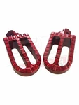 Aluminum Oversized Foot Pegs Red For Larger Rider Honda Pit Bike. Fixed Price $49.99.
