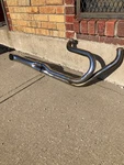 Harley Shovelhead 2 Into 1 Exhaust Fxe Superglide Header Pipe Muffler Chopper. Fixed Price $240.00.