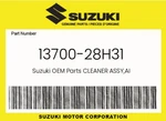 Suzuki Genuine Cleaner Assy,ai 13700-28H31. Fixed Price $362.81.