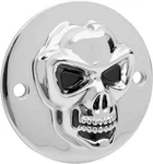 Drag Specialties 3-D Skull Points Cover Chrome 1902-0186. Fixed Price $35.00.