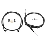Ss Handlerbar 12" Black Cable Brake Line Kit For 2016-2017 Harley Softail No Abs. Fixed Price $158.99.