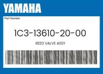 Yamaha Genuine Reed Valve Assy 1C3-13610-20-00. Fixed Price $270.17.