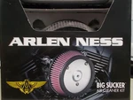 Nos Arlen Ness Big Sucker Air Cleaner Kit Stage Chrome For Harley D 18-501. Fixed Price $152.99.