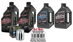 Maxima Synthetic 20W50 Hole Oil Change Kit Chrome Harley Twin Cam 1999-2023. Fixed Price $89.15.