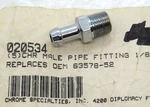 020534 Chrome Specialties 1/8" Npt Gas & Oil Line Fitting For Harley Fl Fxs. Fixed Price $12.83.
