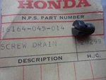 Nos Honda Carburetor Drain Screw 1970 CT70 1972 1973 Z50 16164-045-014. Fixed Price $39.99.