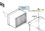 Kawasaki Oem Element Air Filter 11013-1039. Fixed Price $24.54.