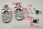 Foot Pegs Silver Aluminum Honda Xr Crf 50 70 110 125 Or Similar Pit Dirt Bikes. Fixed Price $13.88.