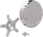 Drag Specialties Fits Five-bolt Domed Air Cleaner Insert Chrome 14-0210-SC4. Fixed Price $69.50.