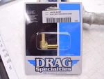 Drag Spec 1003-0257 Brass Fuel Inlet Fitting, 76-06 Keihin, Repl H-d 27371-76A#. Fixed Price $14.11.