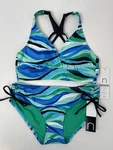 Nwt Bikini Top Midrise Bottom Blue Green Mix & Match Sm 32B/C 36B/C 38B/C $80. Fixed Price $18.00.