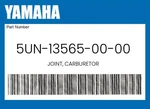 Yamaha Genuine Joint, Carburetor 5UN-13565-00-00. Fixed Price $103.99.