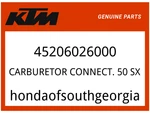 Ktm Oem Part 45206026000 Carburetor Connect. 50 Sx. Fixed Price $63.75.