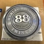 Harley Davidson Forged Billet Alum. Air Cleaner Cover Medallion Trim Insert #1. Fixed Price $145.99.
