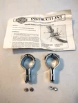 Harley Davidson Engine Guard Footpeg Clamps Chrome Mounting Kit 1/4" 50964-98. Fixed Price $14.95.