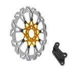 14" Gold Big Front Brake Rotor For Harley 06-17 Dyna Street Bob Wide Glide Fxdc. Fixed Price $169.95.