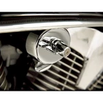 Show Chrome Fuel Cover Valve Stamped Steel 55-301. Fixed Price $32.43.