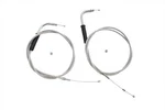 42 Inch Stainless Steel Throttle And Idle Cable Set For Harley-davidson. Fixed Price $72.99.