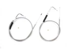 41-1/2 Inch Stainless Steel Throttle And Idle Cable Set For Harley-davidson. Fixed Price $67.99.