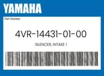 Yamaha Genuine Silencer, Intake 4VR-14431-01-00. Fixed Price $82.15.