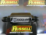 Russell 650133 Competition Fuel Filter -6 Male Inlet Outlet Black Anodized. Fixed Price $47.95.