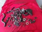 Honda CBR250R Misc Gas Tank Bracket Sprocket Cover Nuts & Bolts 2011-2013 Oem. Fixed Price $40.00.